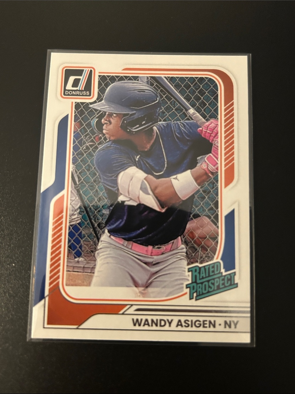 Donruss NY Mets Wandy Asigen Rated Prospect Baseball Card